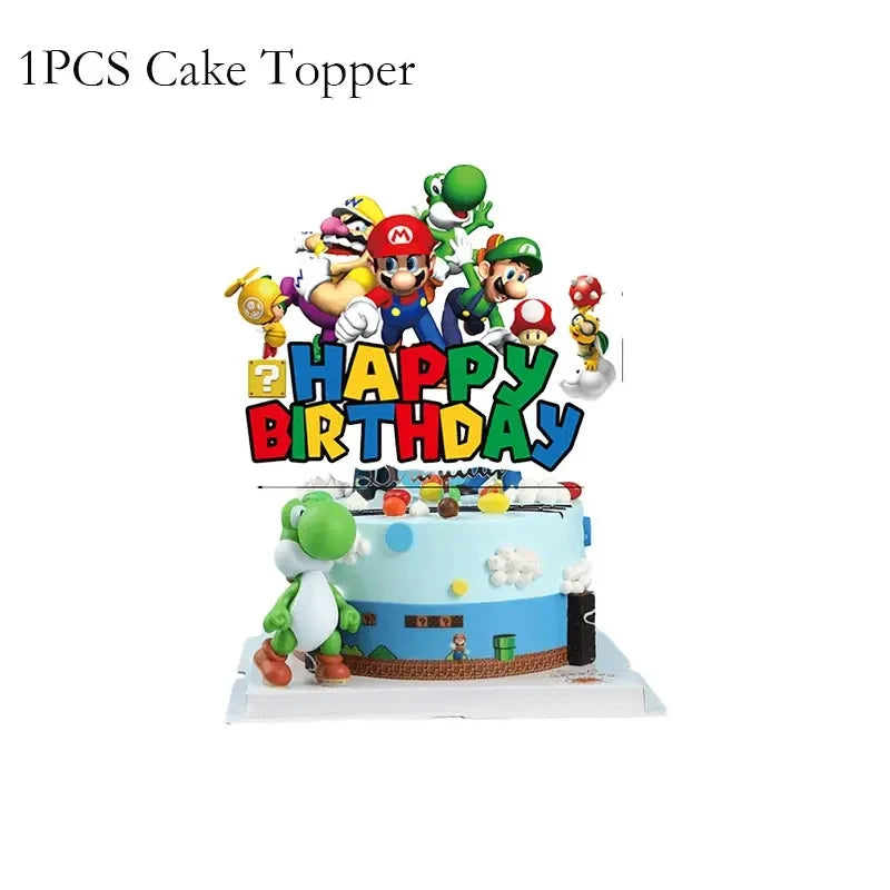 Super Mario Bros Birthday Party Decoration