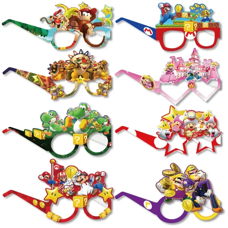 Super Mario Glasses - 8 stuks