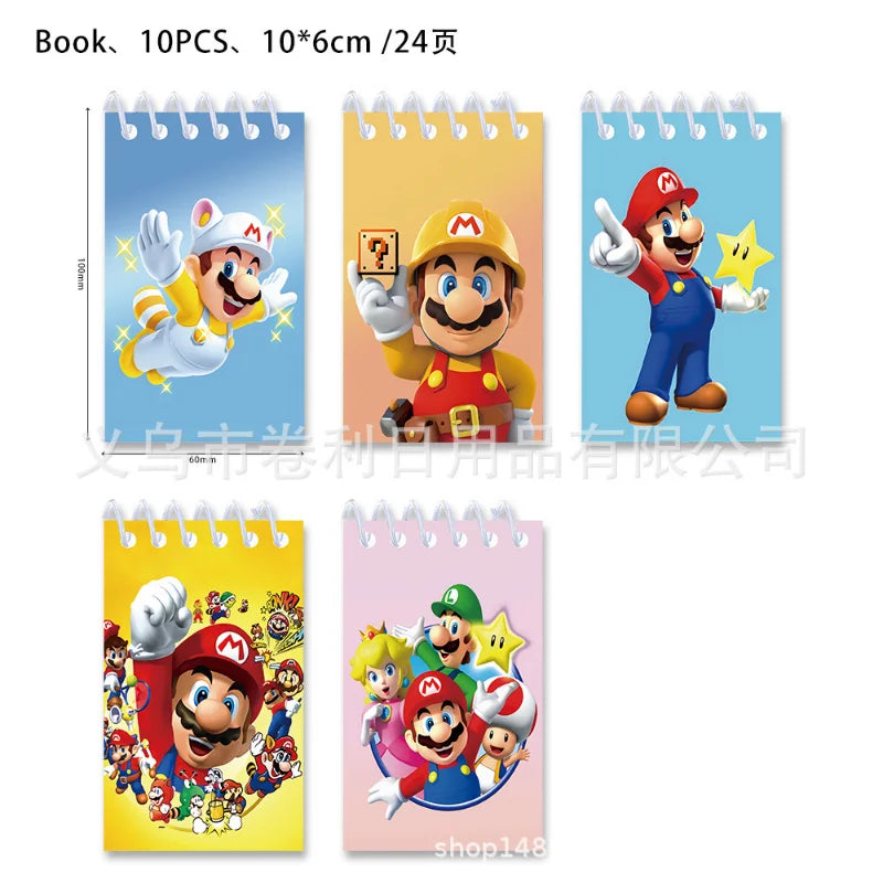 Super Mario Bros Notebook - 10 stuks