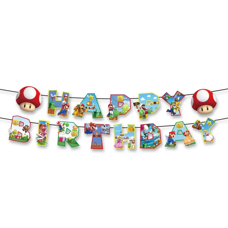 Super Mario Bros Birthday Party Decoration