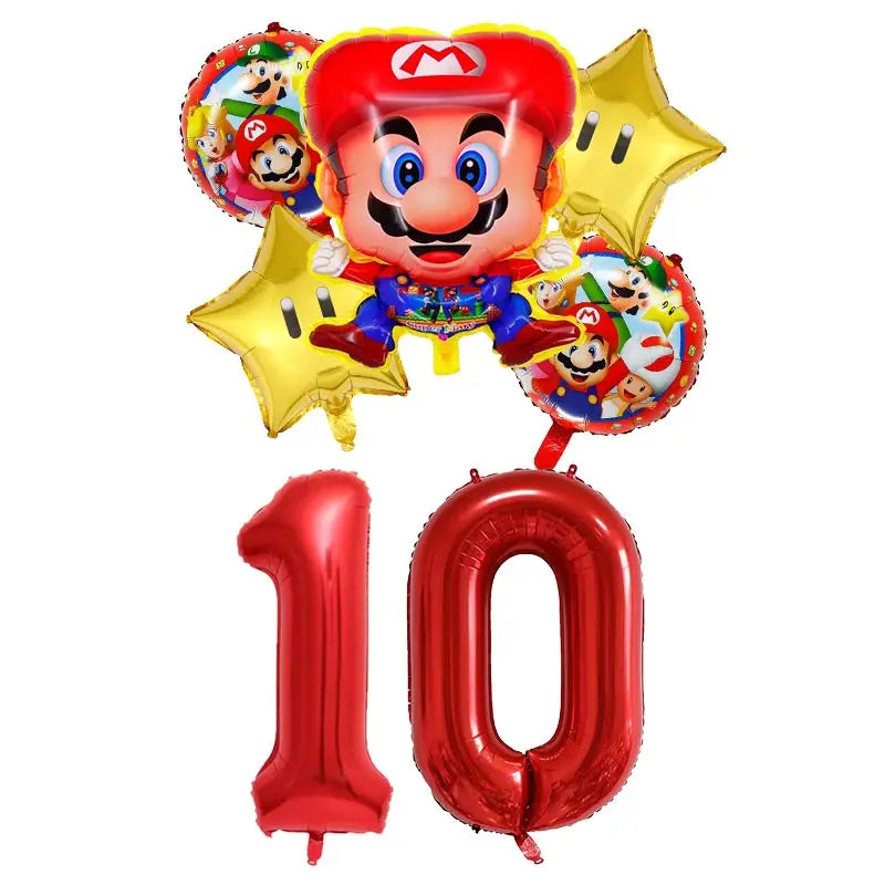 Super Mario Bros Birthday Party Decoration