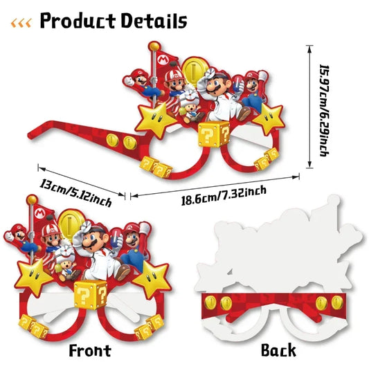 Super Mario Glasses - 8 stuks