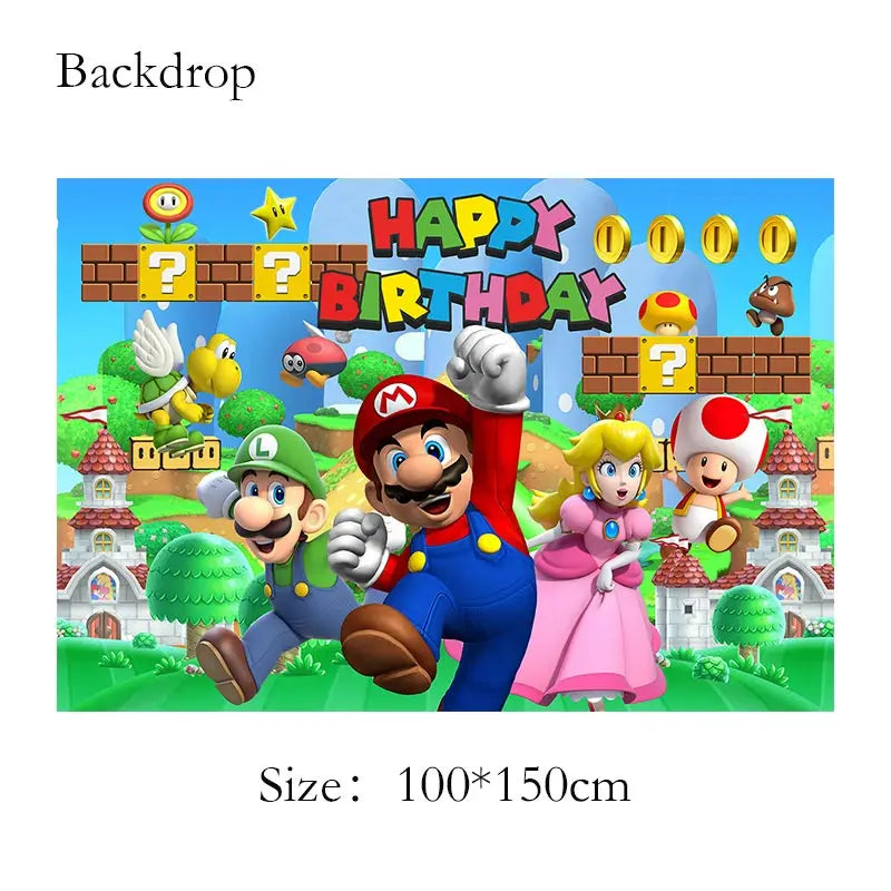 Super Mario Bros Birthday Party Decoration