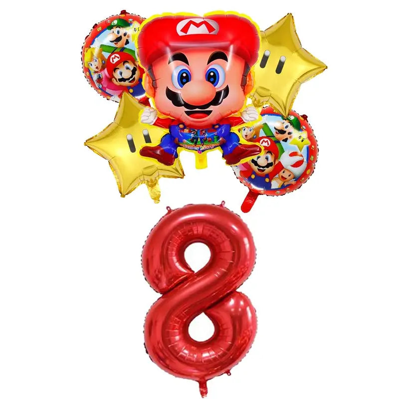 Super Mario Bros Birthday Party Decoration