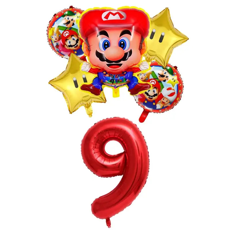 Super Mario Bros Birthday Party Decoration